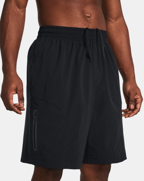 Men's UA Unstoppable Vent Shorts, Black, pdpMainDesktop image number 3
